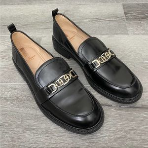 Sam Edelman Christy Loafer In Black Box Leather